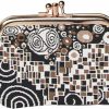 Signare Signare Tapestry Double Pocket Change Pouch Kiss Lock Coin Purse For Women | Coin Purses & Pouches