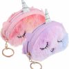 PACKOVE Packove Plush Coin Purse Coin Purse Keychain Plush Change Purse Cartoon Coin Pouch Cute Pouch Wallet Unicorn Wallet For Girls Women | Coin Purses & Pouches