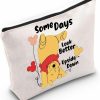 WZMPA Wzmpa Funny Wennie Cosmetic Makeup Bag Wennie Inspired Gift Some Days Look Better Upside Wennie Zipper Pouch Bag For Wennie Fans (Some Days Wennie) | Coin Purses & Pouches