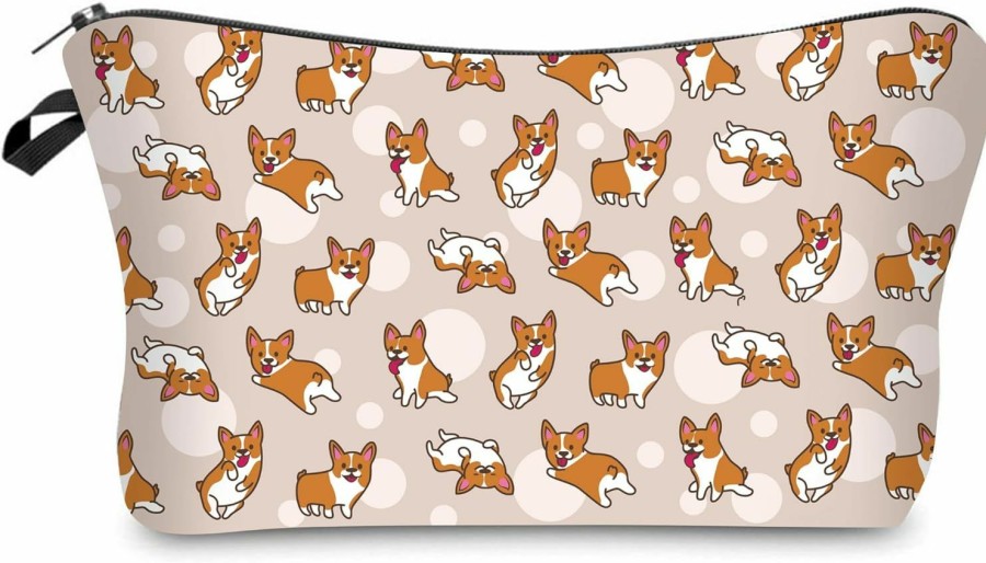 Generic Adorable Corgi Print Cosmetic Pouch. Use It As Travel Purse, Purse Organizer, Accessories Purse, Money And Card Holders, And Toiletries Purse. Multi-Function Purse By Yssabel. | Coin Purses & Pouches