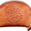 Zyuzles Zyuzles Medieval Leather Zipper Coin Pouch - Tumbled Cowhide,Handcrafted An Embossed Design,Coin Organizer, Change Holder,Keychain Coin Purse For Men & Women | Coin Purses & Pouches