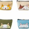 FRCOLOR Frcolor 4Pcs Canvas Coin Purse Change Cash Bag Storage Container Change Bag Zipper Small Purse Wallets | Coin Purses & Pouches