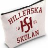 WZMPA Wzmpa Hillerska School Makeup Bag Hillerska Boarding School Gift 1901 Hillerska Skolan Zipper Pouch Cosmetic Bag For Tv Show Fans (Hillerska Skolan) | Coin Purses & Pouches