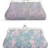 iSuperb Isuperb 2Pcs Floral Coin Purse Vintage Pouch Kiss-Lock Change Purse Cute Buckle Wallets Cell Phone Pouch Clasp Closure Trinkets Pouch (A) | Coin Purses & Pouches