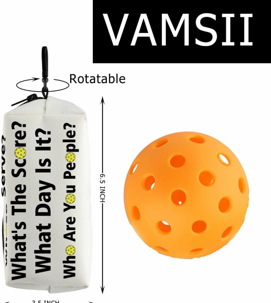 VAMSII Vamsii Pickleball Lover Bag Pickleball Player Pouch Whose Serve? Gift For Pickleball Coach Pickleball Lover Gift | Coin Purses & Pouches