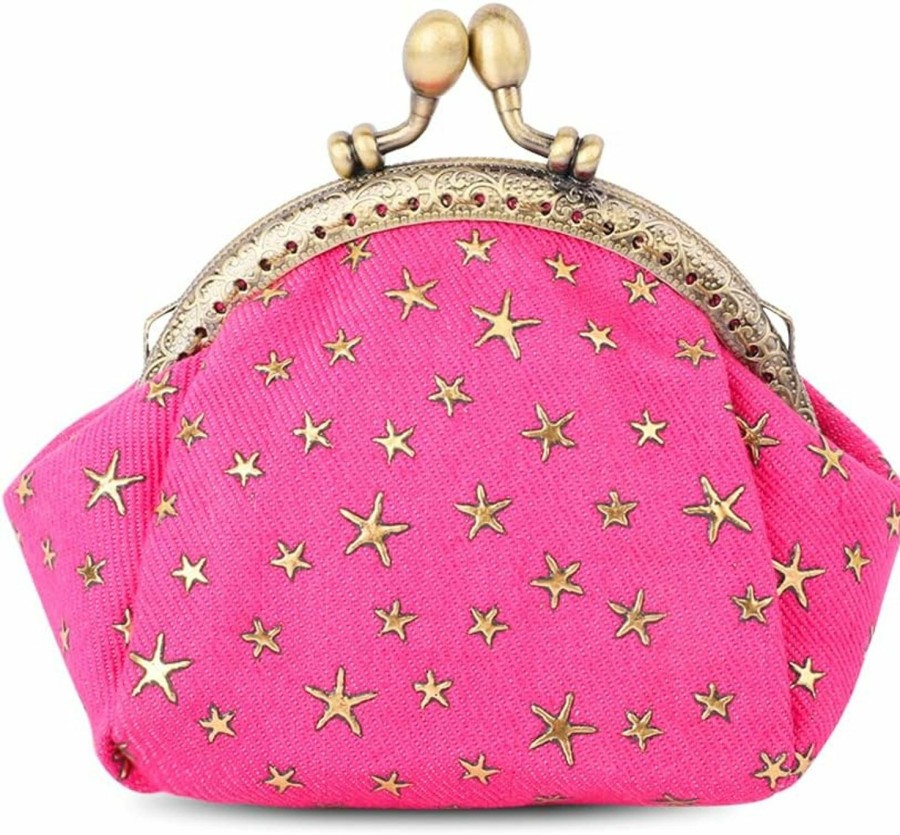 iSuperb Isuperb Coin Purse Coin Bag Star Pouch Kiss-Lock Change Purse Small Wallets Coin Pouch For Women (Blue) | Coin Purses & Pouches