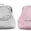 DONBAO Donbao 2Pcs Coin Purse For Women, Cute Glitter Reversible Sequin Change Purse Wallet With Kiss-Lock, Small Change Pouch For Women Girls (Pink + Sliver) | Coin Purses & Pouches