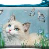 3D LiveLife 3D Livelife Coin Purse - Ragdoll & Butterflies From Deluxebase. Lenticular 3D Cat Purse. Cash, Coin And Card Holder With Secure Zipper Featuring Artwork Licensed From Renowned Carol Cavalaris | Coin Purses & Pouches