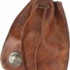 AYzhang Genuine Leather Mini Medieval Pouch,Leather Drawstring Purse With Keychain,Change Holder,Coin Organizer,Vintage Belt Pouch For Men & Women (Brown) | Coin Purses & Pouches