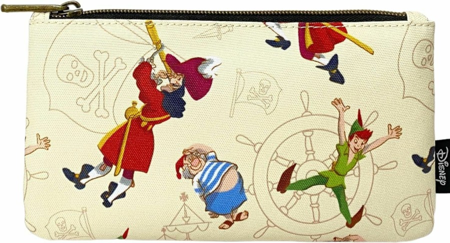 Loungefly Loungefly Peter Pan, Captain Hook, And Smee Pirates Nylon Pouch | Coin Purses & Pouches