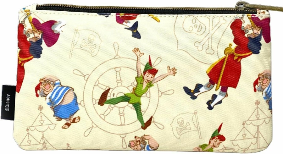 Loungefly Loungefly Peter Pan, Captain Hook, And Smee Pirates Nylon Pouch | Coin Purses & Pouches