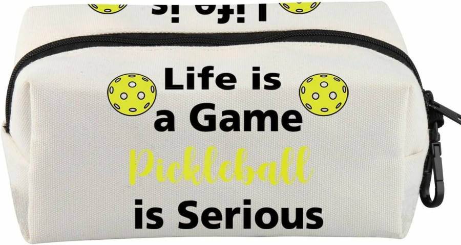 VAMSII Vamsii Pickleball Lover Bag Pickleball Player Pouch Life Is A Game Gift For Pickleball Coach Pickleball Lover Gift | Coin Purses & Pouches