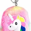 IKSII Iksii Plush Coin Pouch,Crossbody Bag With Kawaii Stuff Coin Purse Wallet,Unicorn Change Purse,Cute Cartoon Card Holder Zip Wallet Gifts For Kits,Mini Backpack Keychain For Girls Birthday Gifts Party | Coin Purses & Pouches