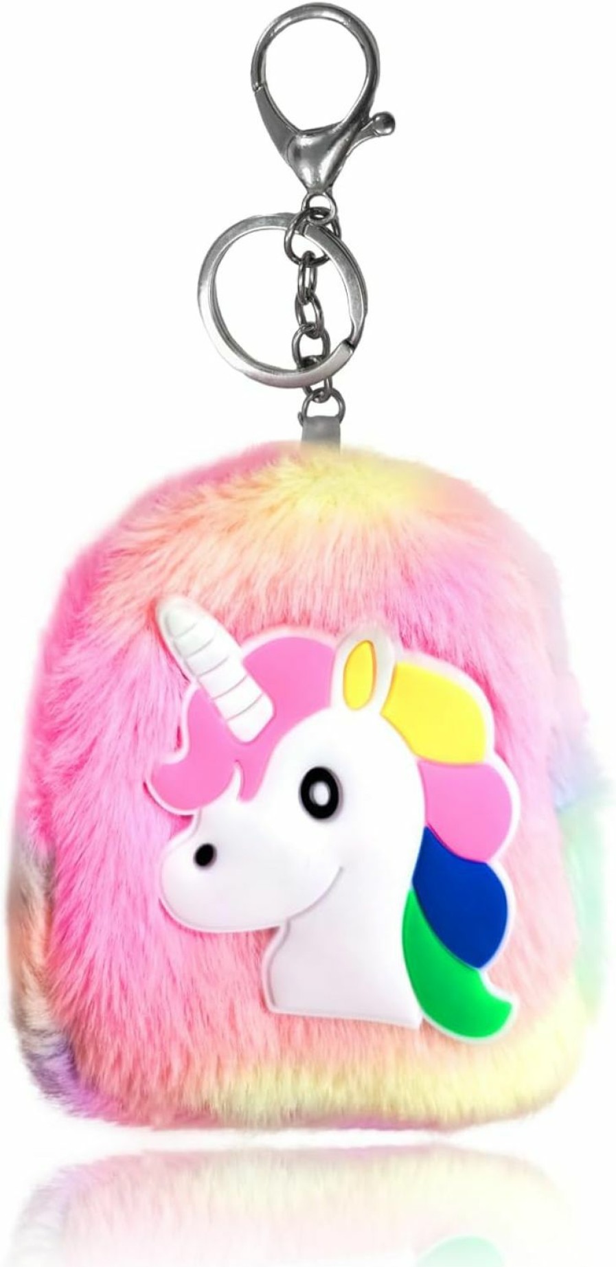 IKSII Iksii Plush Coin Pouch,Crossbody Bag With Kawaii Stuff Coin Purse Wallet,Unicorn Change Purse,Cute Cartoon Card Holder Zip Wallet Gifts For Kits,Mini Backpack Keychain For Girls Birthday Gifts Party | Coin Purses & Pouches