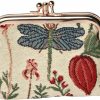 Signare Signare Tapestry Double Pocket Change Pouch Kiss Lock Coin Purse For Women | Coin Purses & Pouches