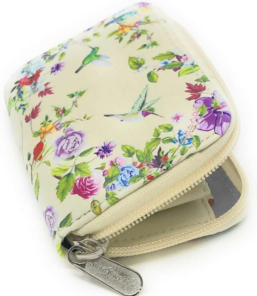 Shag Wear Shag Wear Hummingbird Change Purse For Women Beige | Coin Purses & Pouches