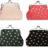 Oyachic Oyachic 6 Packs Small Coin Purse With Clasp Polka Dot Change Pouch Portable Wallet Kiss-Lock Money Bag Cute Clutch Handbags For Women | Coin Purses & Pouches