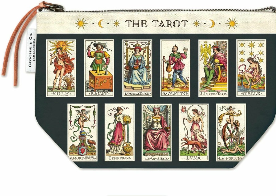 Cavallini Papers & Co. Cavallini Papers & Co. Tarot Vintage Pouch, Multi | Coin Purses & Pouches