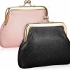 SOIMISS Soimiss Coin Purse Small Pu Leather Change Purse 2Pack Car Coin Holder With Clasp | Coin Purses & Pouches