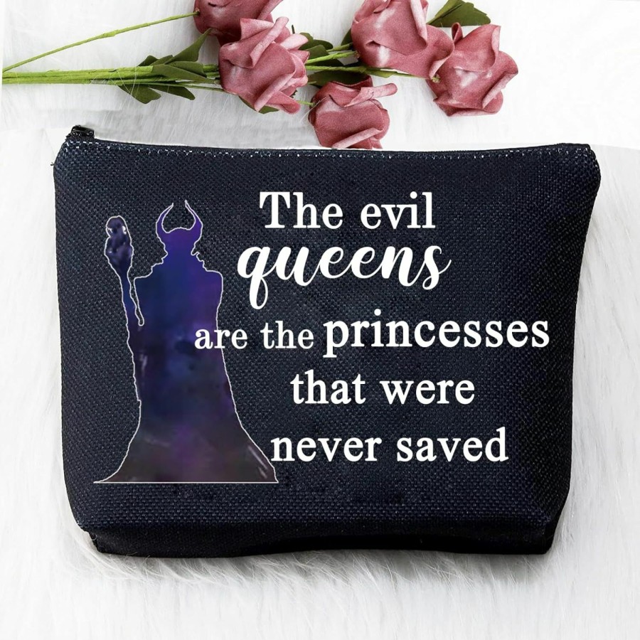 PXTIDY Pxtidy Evil Queen Gifts Evil Villains Merchandise The Evil Queens Are The Princesses That Were Never Saved Makeup Bag Villain Gift | Coin Purses & Pouches