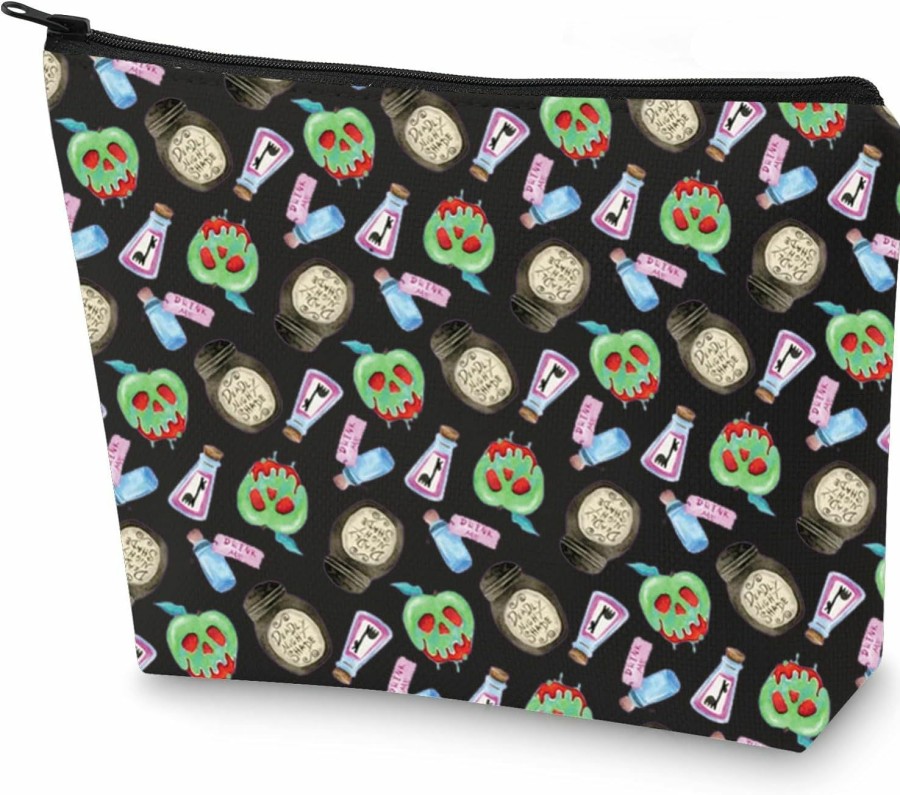 WZMPA Wzmpa Evil Villain Cosmetic Bag Villains Poison Inspired Gift Wicked Poison Zipper Pouch Travel Bag Villain Survival Kit (Villains Poison) | Coin Purses & Pouches