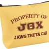 TSOTMO Tsotmo Fraternity College Gift Greek Life Gift Monsters Gift Academy Fraternity Members Zipper Pouch Cartoon Movie Quotes Bag (Jaws) | Coin Purses & Pouches