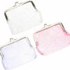 Zerodeko Zerodeko Womens Wallet 3Pcs Clear Coin Purse Kiss-Lock Clear Coin Wallet Cute Transparent Change Purse Bag Pouch Small Makeup Bag Coin Purse For Women Girls Key Holder Womens Wallets | Coin Purses & Pouches