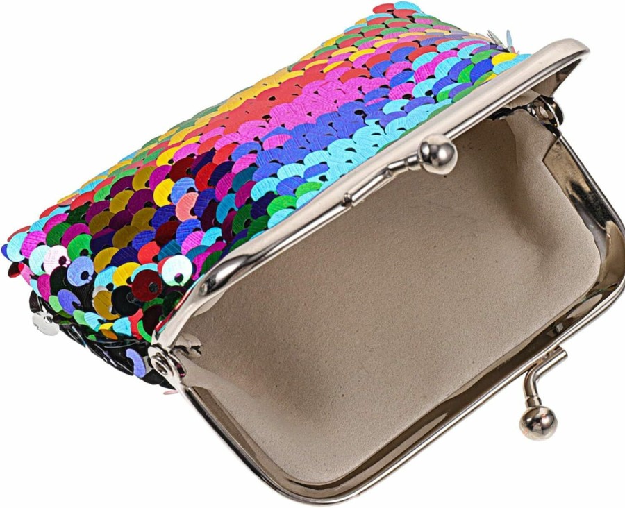 FRCOLOR Frcolor 1Pc Glitter Wallet Purses For Girls Phone Wallets For Women Sequin Purses For Women Girls Purse For Girl Wallets Girl Sequins Purse Small Coin Purse Cosmetic Bag Miss Lady Bags | Coin Purses & Pouches