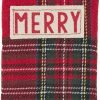 Mud Pie Mud Pie Christmas Tartan Silverware Pouch, Red | Coin Purses & Pouches