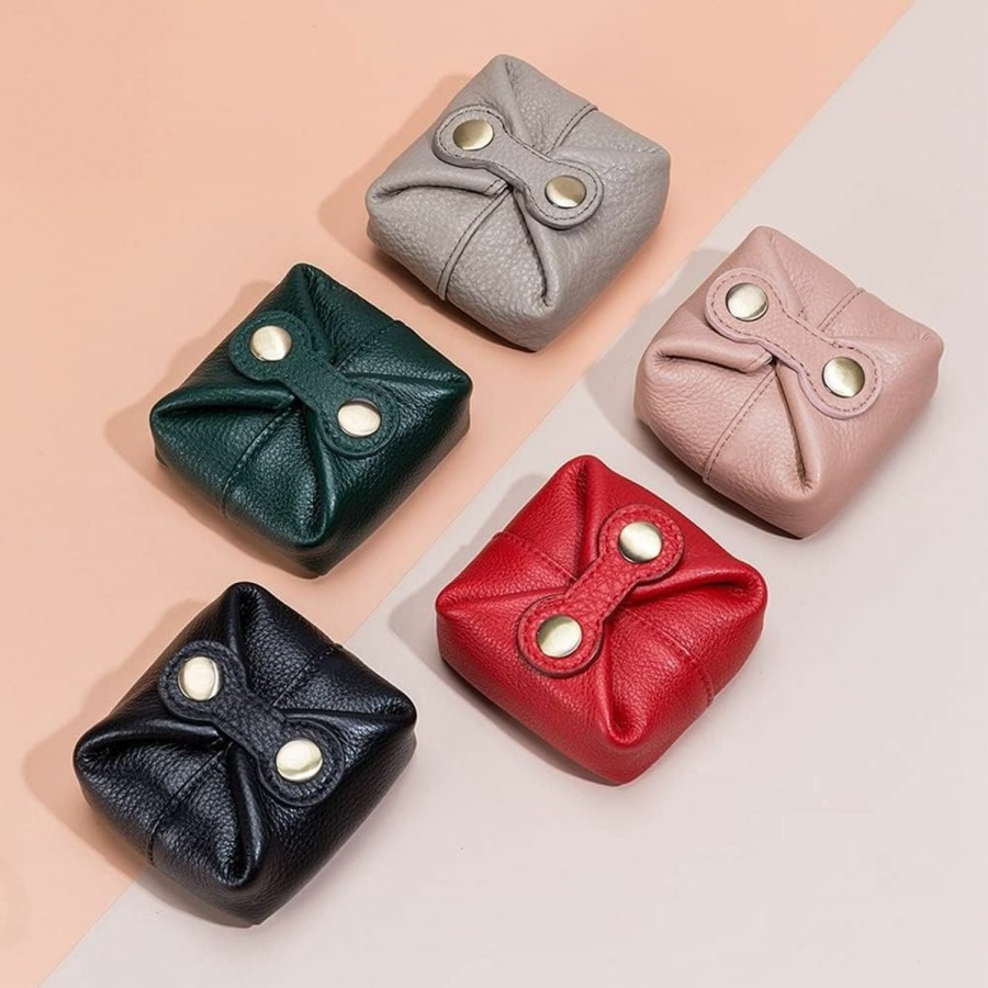 Zcargel Cute Soft Leather Mini Coin Purse,Zcargel Portable Car Key Protector Vintage Car Key Case With Snap Closure For Earphone/Lip Balm/Mp3/Usb/Key/U Disk | Coin Purses & Pouches