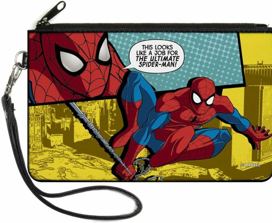 Buckle-Down Buckle-Down Junior'S Canvas Coin Purse Spider-Man, Multicolor, 4.25\" X 3.25\" | Coin Purses & Pouches