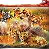 Deluxebase 3D Livelife Coin Purse - Kissing Cousins From Deluxebase. Lenticular 3D Safari Animal Purse. Cash, Coin And Card Holder With Secure Zipper Featuring Artwork Licensed From Renowned Michael Searle | Coin Purses & Pouches