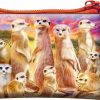 Deluxebase 3D Livelife Coin Purse - Cool Meerkats From Deluxebase. Lenticular 3D Safari Purse. Cash, Coin And Card Holder With Secure Zipper Featuring Artwork Licensed From Renowned Michael Searle | Coin Purses & Pouches