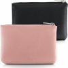 simarro Simarro 2Pcs Lychee Pattern Coin Purse, Pu Zipper Portable Coin Purse Mini Change Wallet Coin Pocket For Women Credit Card Id Key Headset Lipstick Organizer (Black+Pink) | Coin Purses & Pouches