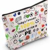 MEIKIUP Meikiup Pe Gifts Physical Education Gift Pe Teacher Coach Zipper Pouch Makeup Travel Bag Appreciation Gifts For Pe Teacher Coach (100% Pe Bag) | Coin Purses & Pouches