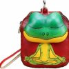 Fanyixuan Fanyixuan Handmade Vegetable Tanned Leather Frog Coin Purse Cute Cartoon Hand Holding Flip Card Key Case Small Gift | Coin Purses & Pouches