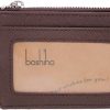 boshiho Boshiho Saffiano Leather Credit Card Holder Coin Change Purse With Key Ring Keychain - Uni | Coin Purses & Pouches