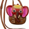 Fanyixuan Fanyixuan Vegetable Tanned Cowhide Cute Animal Coin Purse Crossbody Bag Ladies Key Bag (Elephant Brown Wallet) | Coin Purses & Pouches