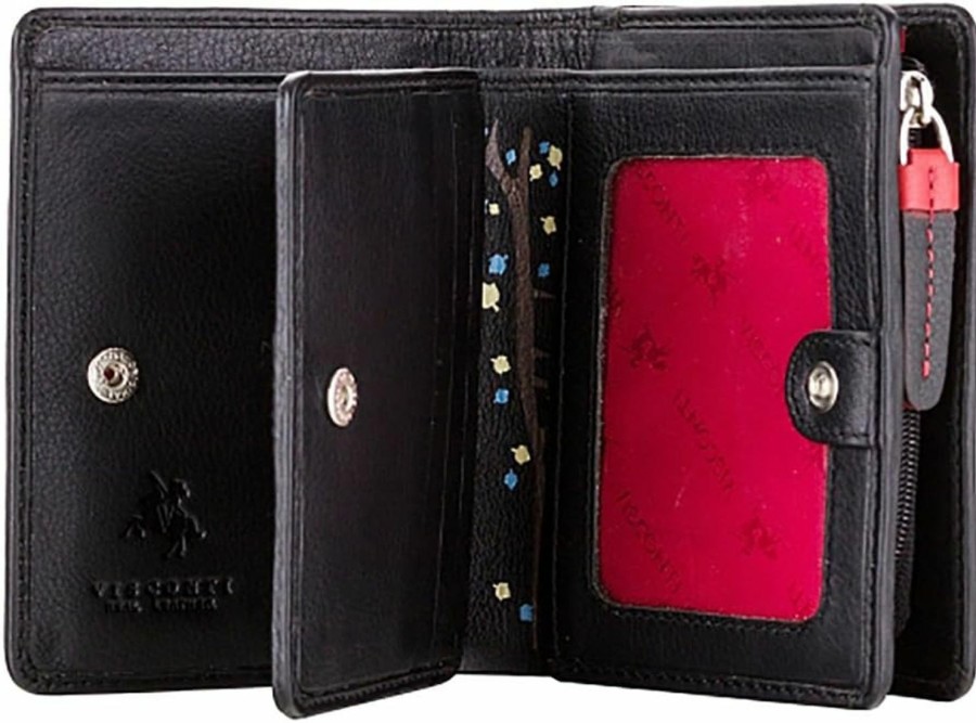 VISCONTI Visconti Owl Collection Digger Ol70 Leather Coin Purse Wallet | Coin Purses & Pouches