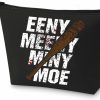 WZMPA Wzmpa Negan Cosmetic Makeup Bag Negan Lucille Fans Gift Eeny Meeny Miny Moe Zipper Pouch Bag For Tv Series Fans (Eeny Meeny Miny Moe) | Coin Purses & Pouches