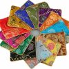 ACTB Daliy necessities1992 Assorted Color Oriental Silk Embroidered Brocade Zipper Jewelry Coin Pouch Wallet (10 Pcs Silk Coin Pouch) | Coin Purses & Pouches