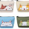 iSuperb Isuperb Pack Of 4 Canvas Coin Purse Change Cash Bag Zipper Small Purse Wallets | Coin Purses & Pouches