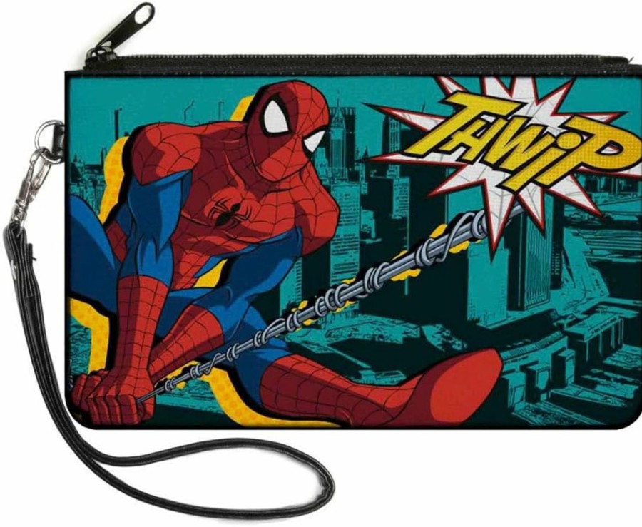 Buckle-Down Buckle-Down Zip Wallet Spider-Man Small Accessory, Spider-Man, 6.5" X 3.5" | Coin Purses & Pouches