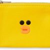 LINE FRIENDS Line Friends Sally Character Soft Leather Small Coin Purse Card Wallet Pouch Jewelry Bag, Yellow | Coin Purses & Pouches