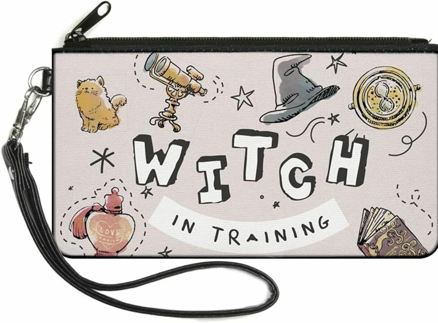 Buckle-Down The Wizarding World Of Harry Potter Wallet, Coin Purse, Harry Potter Witch In Training Collage Light Pink, Canvas | Coin Purses & Pouches