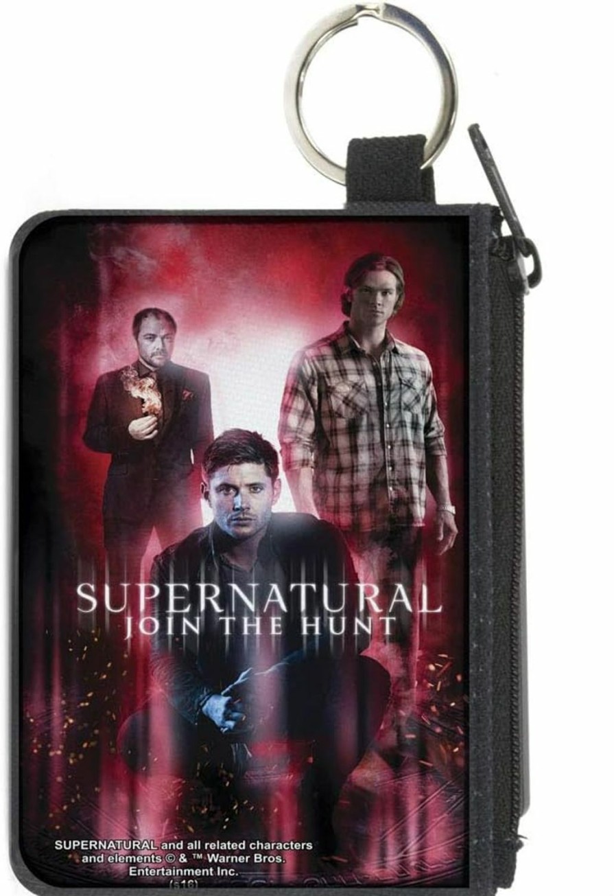 Buckle-Down Buckle-Down Buckle-Down Zip Wallet Supernatural Large Accessory, Supernatural, 8" X 5" | Coin Purses & Pouches