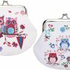 Oyachic Oyachic 2 Pack Pu Coin Purse Kisslock Change Pouch With Clasp Closure | Coin Purses & Pouches