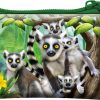 Deluxebase 3D Livelife Coin Purse - Ring-Tailed Lemurs From Deluxebase. Lenticular 3D Lemur Purse. Cash, Coin And Card Holder With Secure Zipper Featuring Artwork Licensed From Renowned Michael Searle | Coin Purses & Pouches