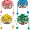 FREEBLOSS Freebloss 4Pcs Drawstring Bag Embroidered Drawstring Jewelry Pouch Chinese Style Jewelry Pouch Bag Coin Purse For Women Gift | Coin Purses & Pouches