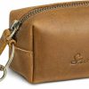 S-ZONE S-Zone Top Grain Leather Coin Purses For Women Men Mini Dopp Kit Keychain Pouch Change Purse | Coin Purses & Pouches